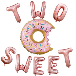 Donut Children's Birthday Party Balloon Decoration Happy Birthday Decoration Supplies Sweet Two OH Baby Balloon