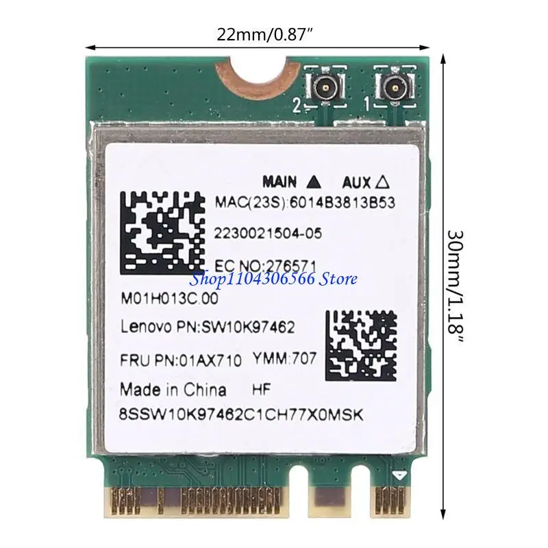 02DD RTL8821CE FRU 01AX710 WIFI Bluetooth-COMPATING 4.2 بطاقة لاسلكية 2.4G 5.8G النطاق المزدوج لـ E470 E470C PC PC #6