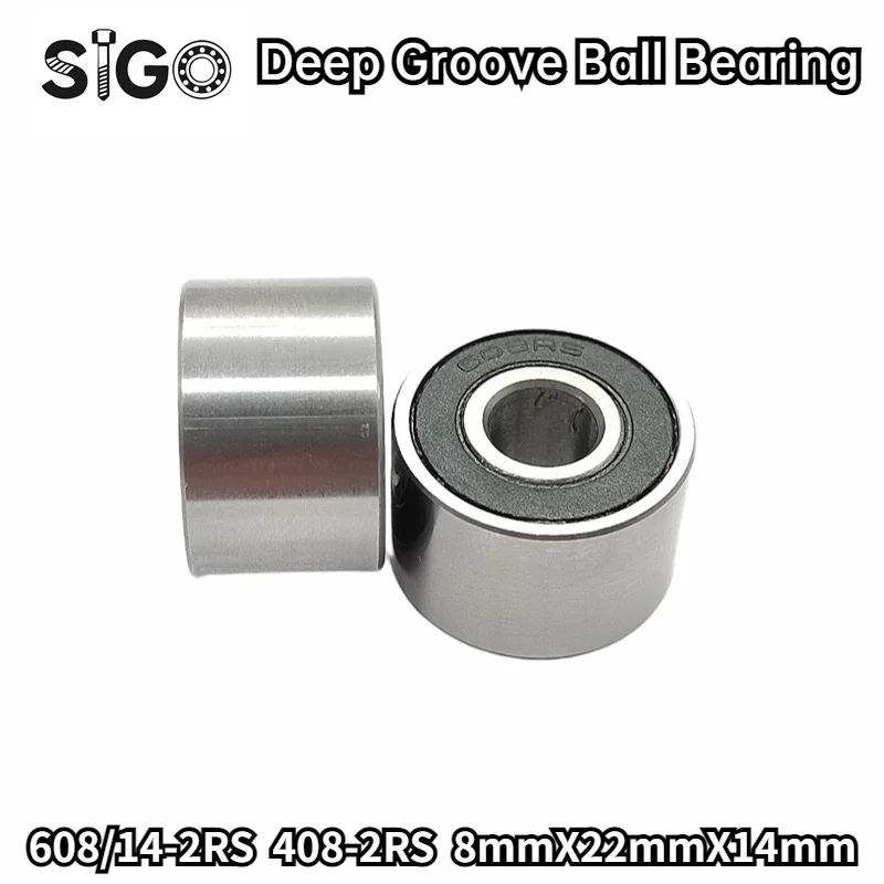 1PCS Automotive Bearing 630/8-2RS 630-8-2RS Widened and Raised Bearing 608 Height 11mm 8*22*14mm