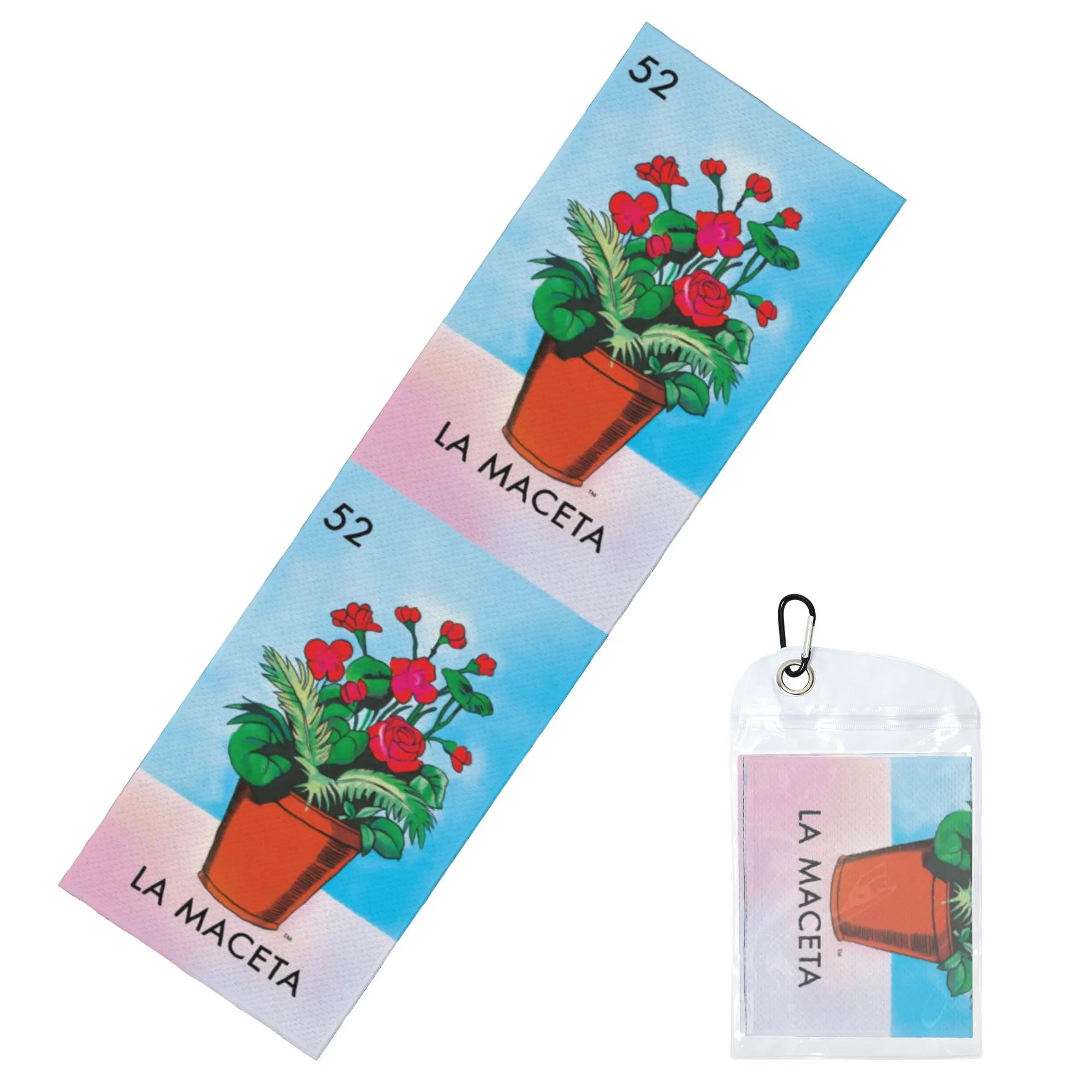 La Maceta Maceta para flores, Tarjeta Lotería, Lotería Mexicana Bingo, Toalla de ejercicio refrescante, Toallas para yoga, fitness, running y viajes