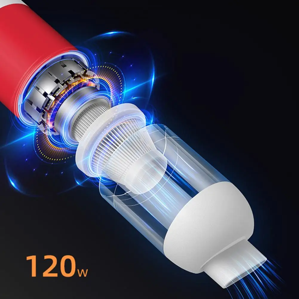 Dust Cup Vacuum Handheld Vacuum Cleaner Powerful 20000pa Suction Car Vacuum Cleaner with Dual Filtration System Low for Cars