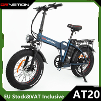 EU Stock Original Drvetion AT20 Electric Bicycle 750W Motor 48V 10Ah/15Ah/20Ah Battery 45KM/H Speed Folding All Terrain E-Bike