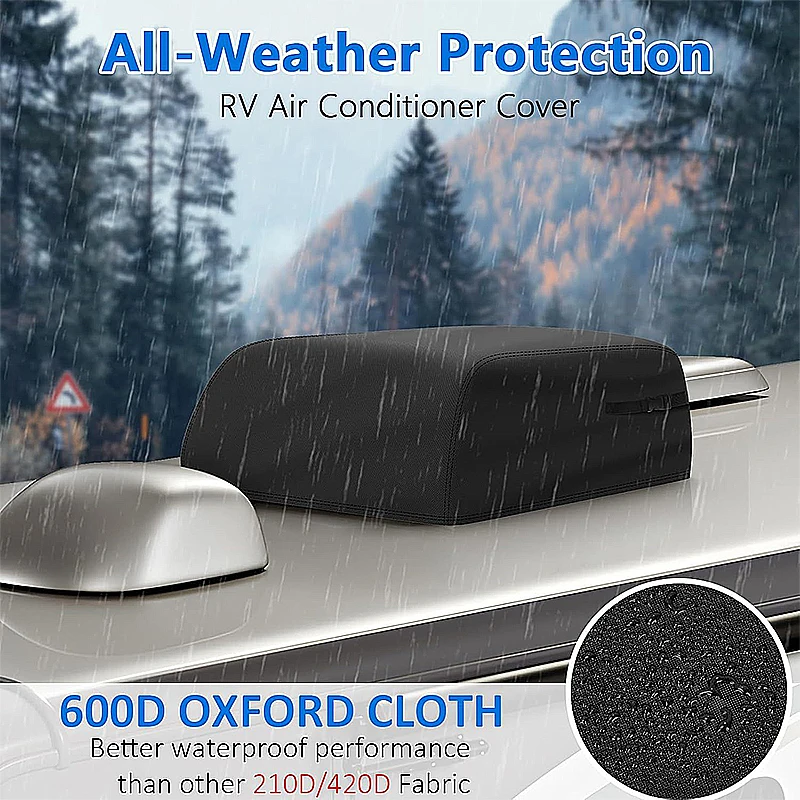 

1Pc Dust-proof Outdoor Air Conditioner Cover Air Conditioner Cover RV Buckle Drawstring Air Conditioner Protective Cover