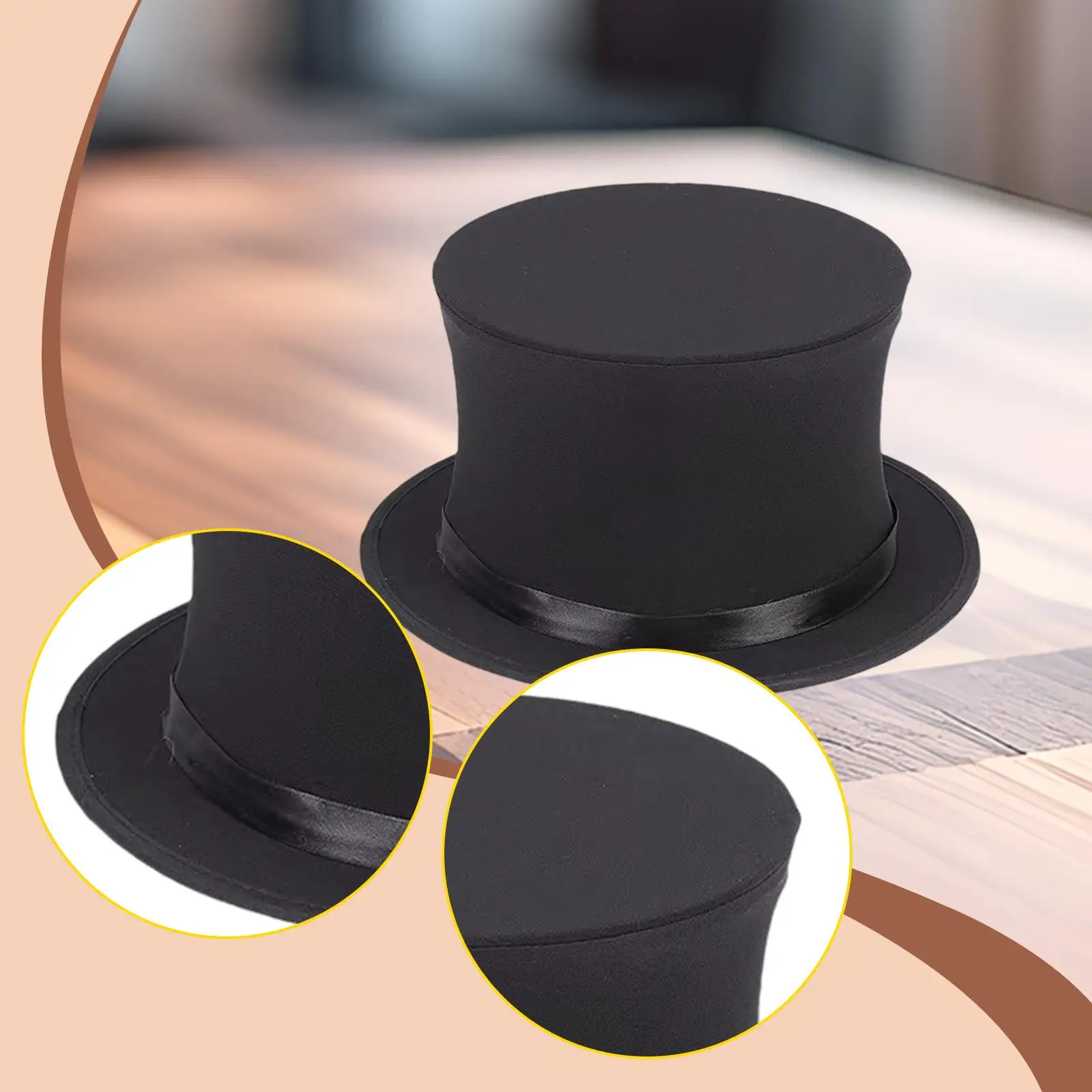 

Top Hat Practical Party Favors, Costume, Ringmaster Circu Hat Magician Hat for Halloween Birthday Parties