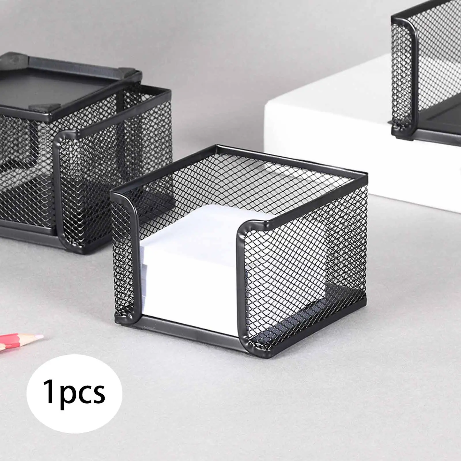 Mesh Memo Holder Business Card Holder Multifunction Office Home Desk Organizer for Business Negotiations Office Meetings