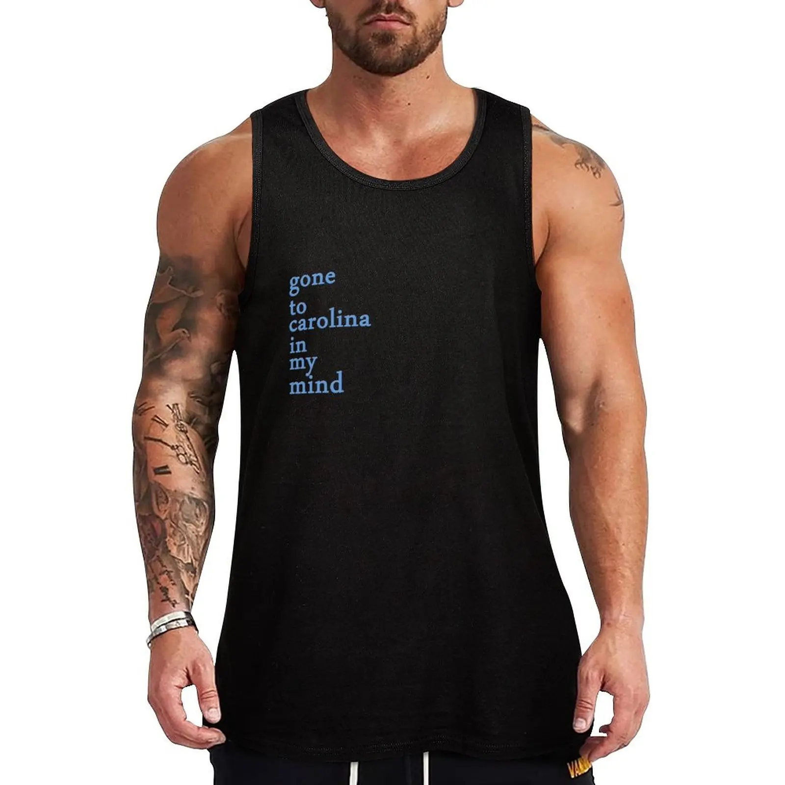

Gone to Carolina in my mind Tank Top sports vest clothes for men summer mens designer clothes Gym wear