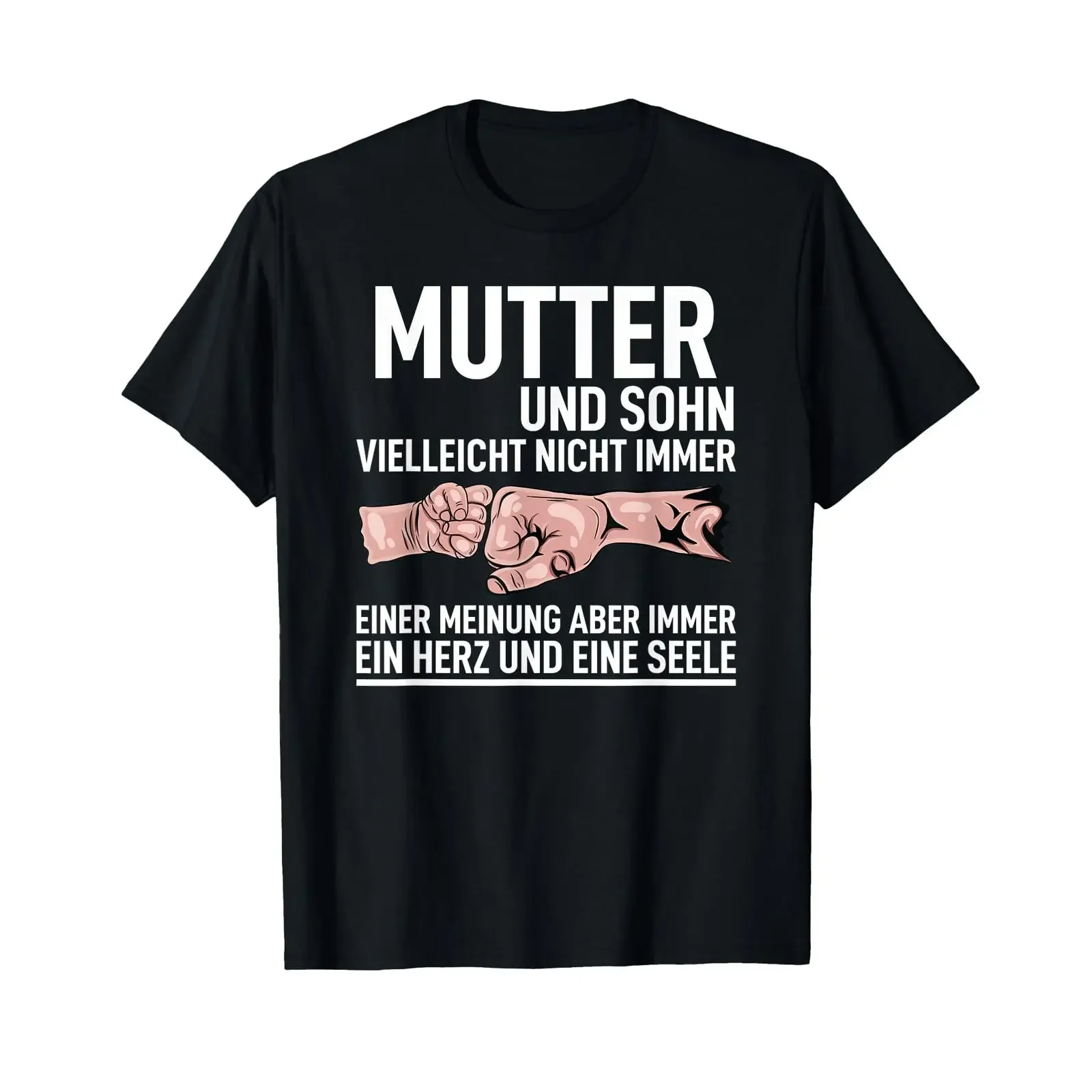 Mutter und Sohn nicht immer einer Meinung Partner Look Papa T Shirt black s vintage Washed Slightly Versatile Stylish fashion
