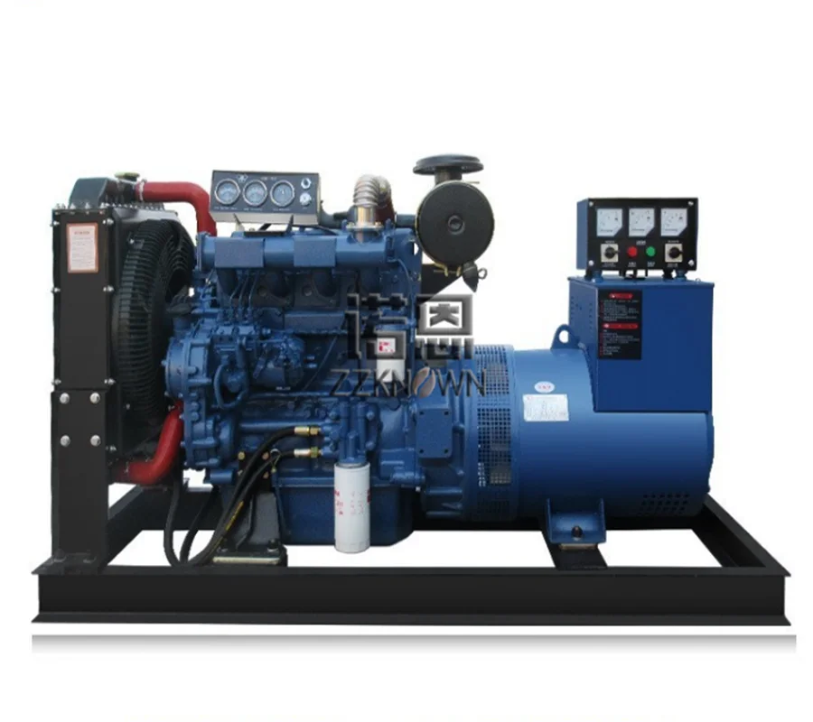 50KW Diesel Generator Three-Phase 380V Brushless Alternator 50KW Open Frame One Button Electric Starter Generator Set