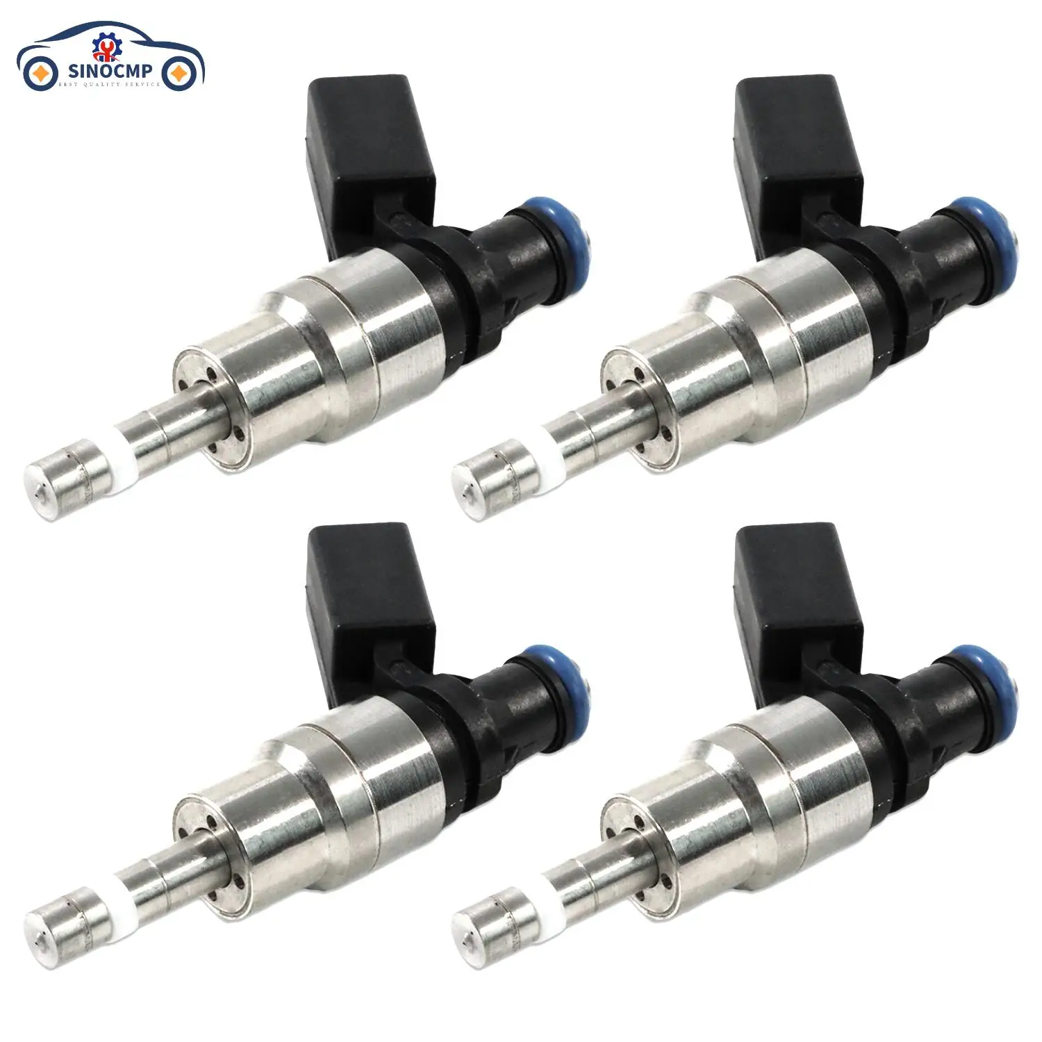 

06F906036A 0261500020 06F906036G SINOCMP 4PCS Fuel Injectors For 2005-2009 Audi A3 A4 TT VW Passat Jetta GTI EOS 2.0L I4