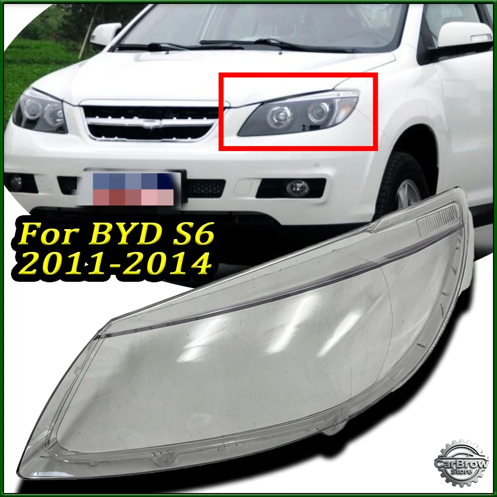 

Lamp Shade Transparent Lampshade For BYD S6 2011 12 13 2014 Headlight Cover Headlamp Shell Lens Plexiglass