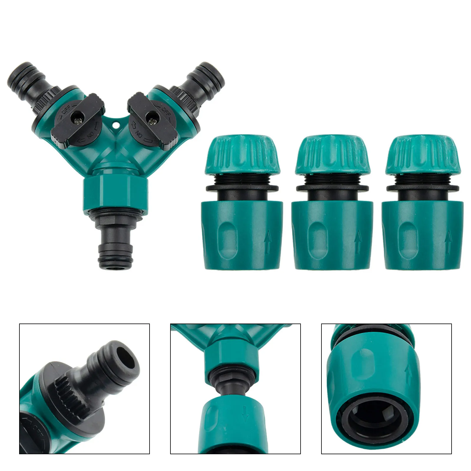 Accessories Hose Connectors Hose Splitter Diverter Valves Female Garden ON/OFF Tap Watering Equipment Water Pipe
