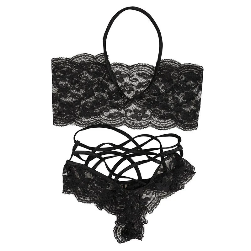 

Женское сексуальное белье: комплект для сна с кружевом, костюм-халтер, эротическое белье для женщин