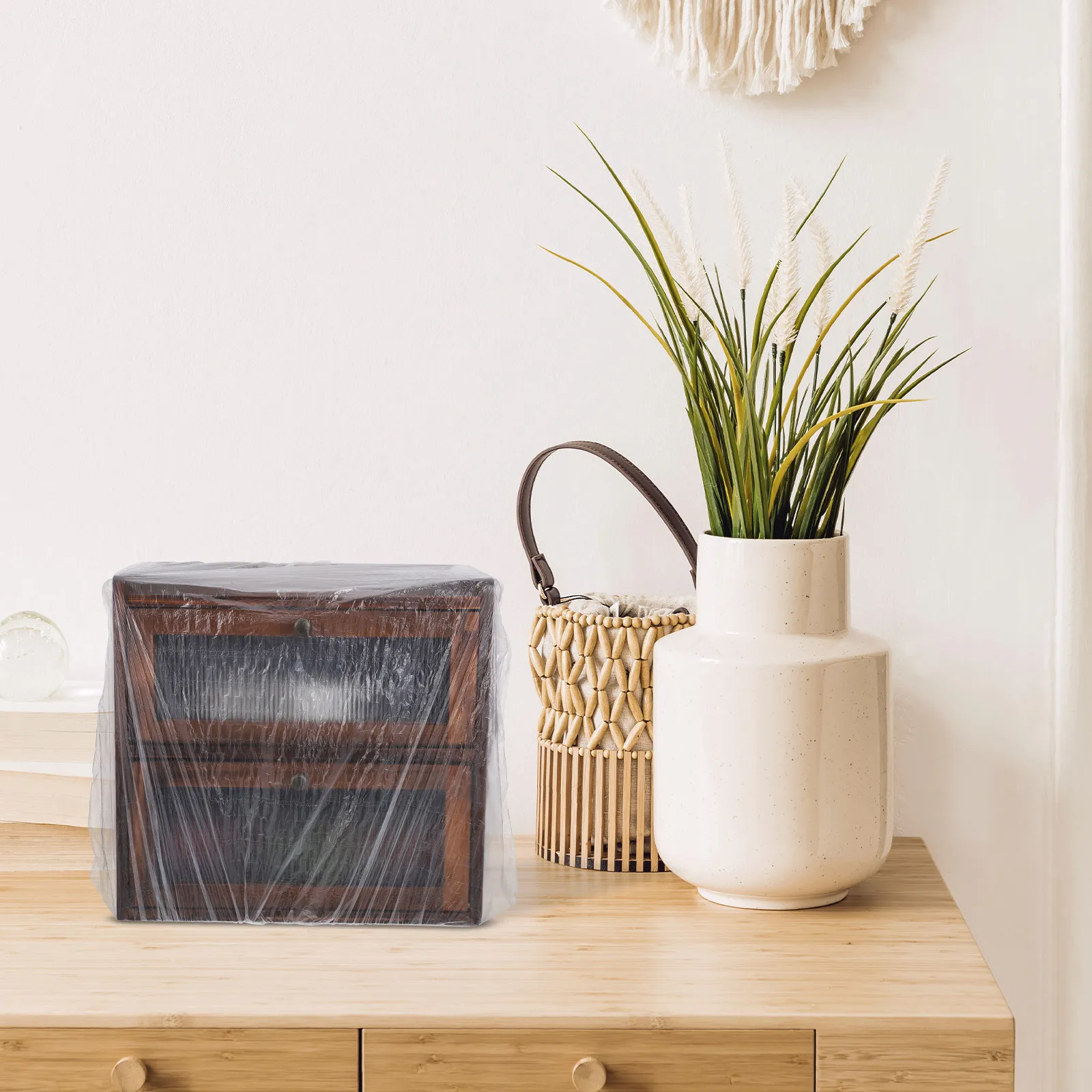 

50Pcs Universal Dust Covers Disposable Appliance Covers Dustproof Protector for Rice Cooker Air Fryer Blender