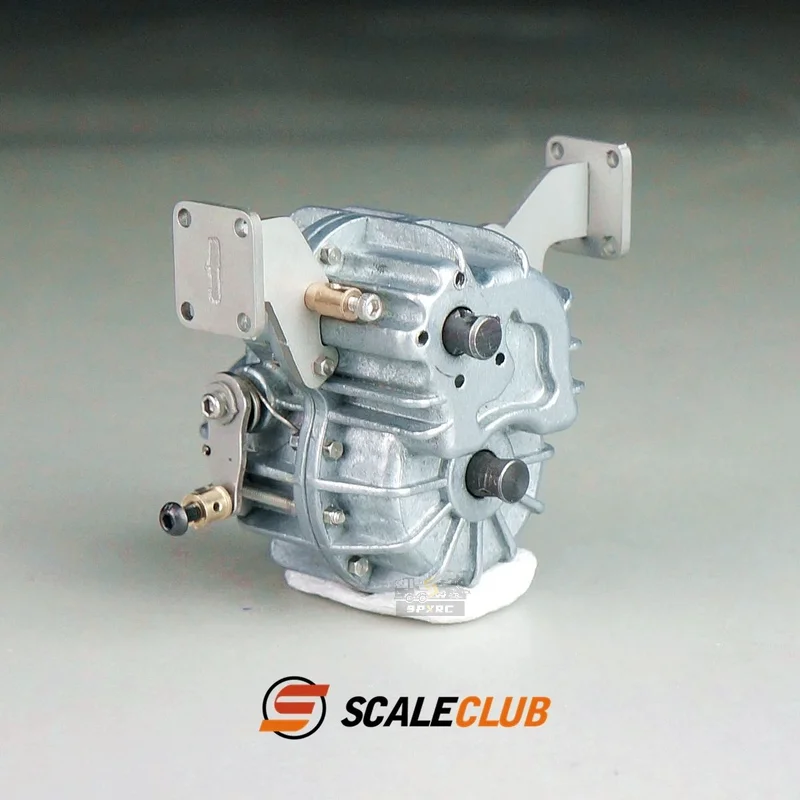 Scaleclub-Modelo Caminhão Lama Cabeça Centro Diff W Bloqueio, Estojo de Transferência para Tamiya Scania 770S HOMEM Benz Volvo RC Trailer Tipper, 1:14