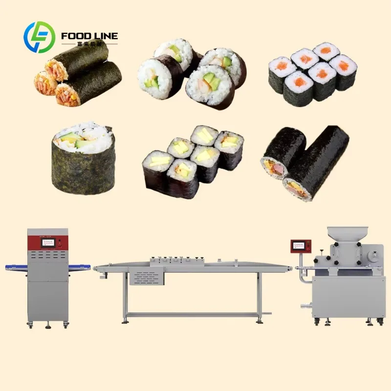 Customized New 220V High Productivity Automatic Sushi Production Line Machine for Small Businesses