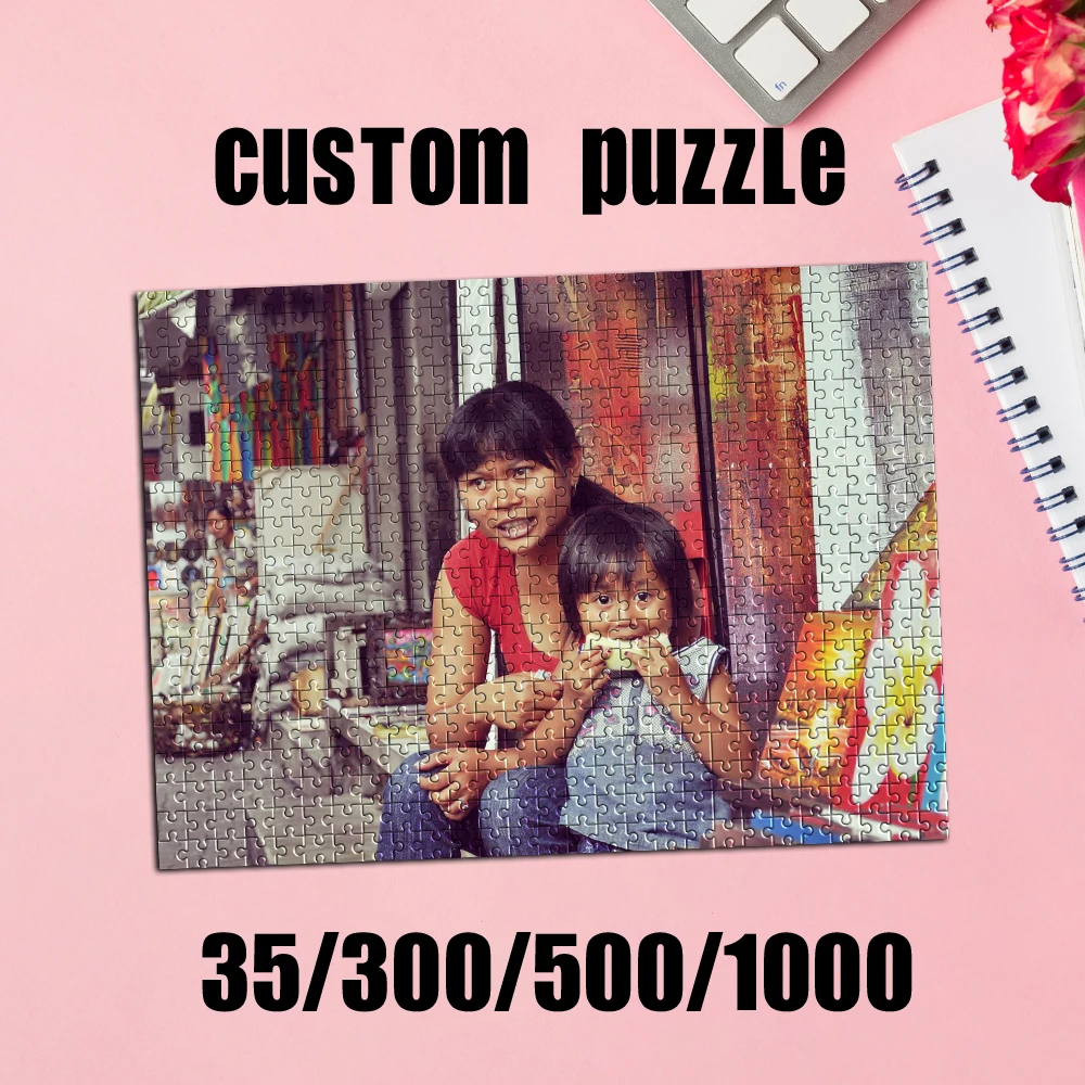 35/300/500/1000 Stück personalisiertes Familienpuzzle mit individuellem Foto für Familie und Freunde, ein unvergessliches Erinnerungsstück oder eine besondere Feier