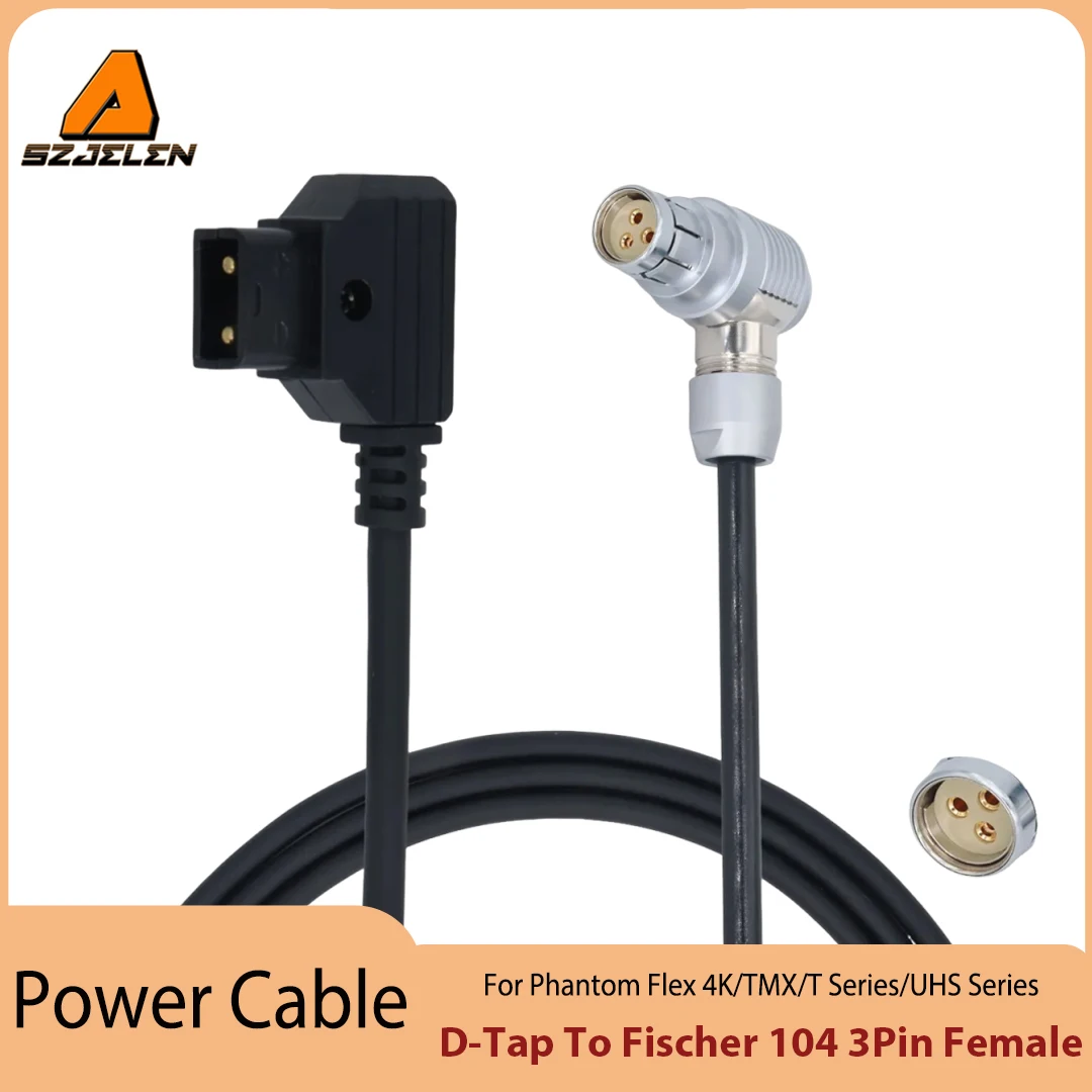 Hot Sale Fischer 104 3Pin Female to D-tap/XLR 3Pin/XLR 4Pin Power Cable for Phantom Flex 4K/TMX/T Series/UHS Series