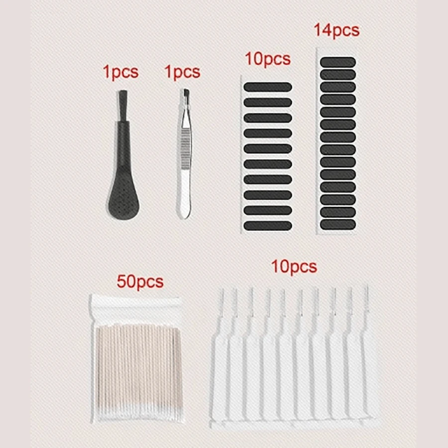 86Pcs/1Set Universal Mobile Phone Cleaning Brush Speaker Port Dust Mesh Dust Removal Cleaner Tool Kit  For iPhone Samsung Xiaomi