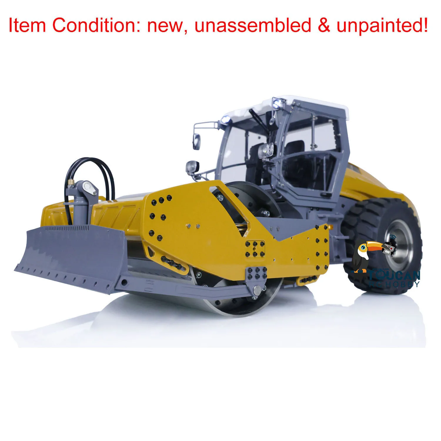 LESU 1/14 Hydraulic RC Road Roller for HAMM H13ix Radio Control Car With Light Sound Model Kits Outdoor Boys Toys TH21999