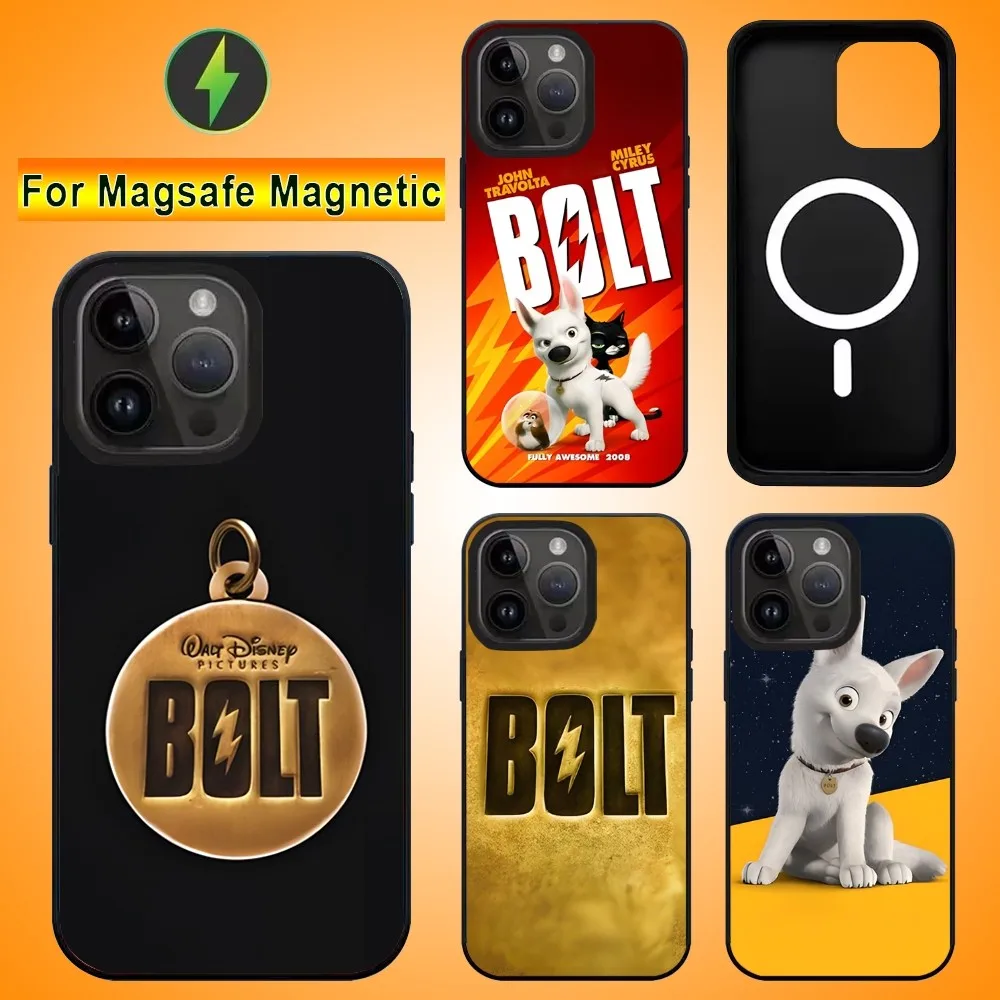 B-Bolt Phone Case For IPhone 15 14 13 Pro Max 11 12 Mini Alex Mirror For Magsafe Wireless Charging Cover