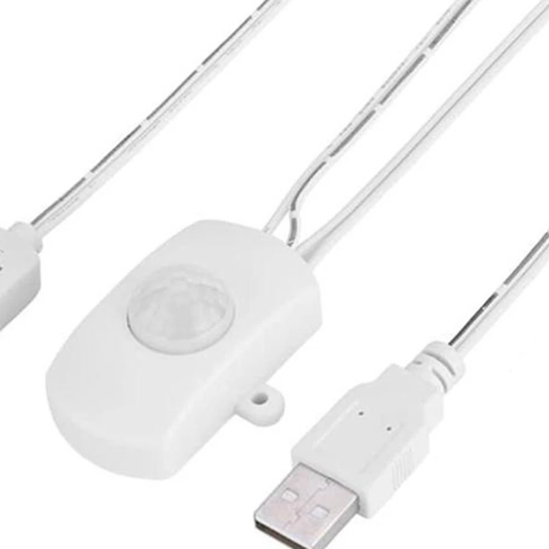 مفتاح استشعار الحركة بالأشعة تحت الحمراء USB-5 ، مستشعر الأشعة تحت الحمراء PIR ، شريط إضاءة LED ، جسم ذكي ، 5 فولت ، 12 فولت ، 24 فولت ، 5 فولت