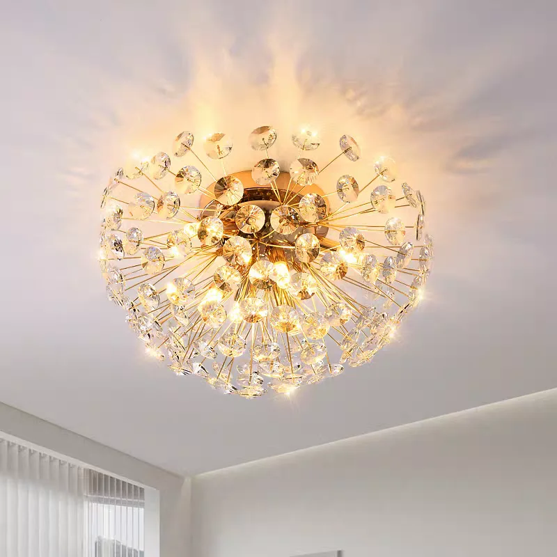 

Роскошная хрустальная люстра «Одуванчик» для гостиной, спальни, ресторана, простая модель для демонстрационных залов, креативные светильники