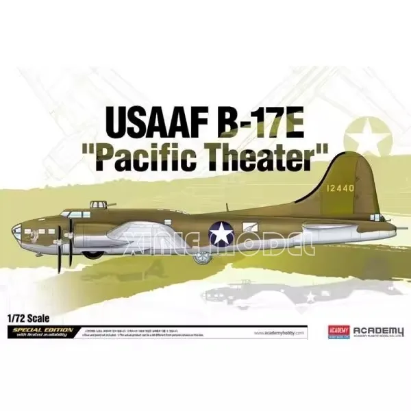 

Academy Aircraft Model Kit 12533 USAAF B-17E "Pacific Theater" 1/72