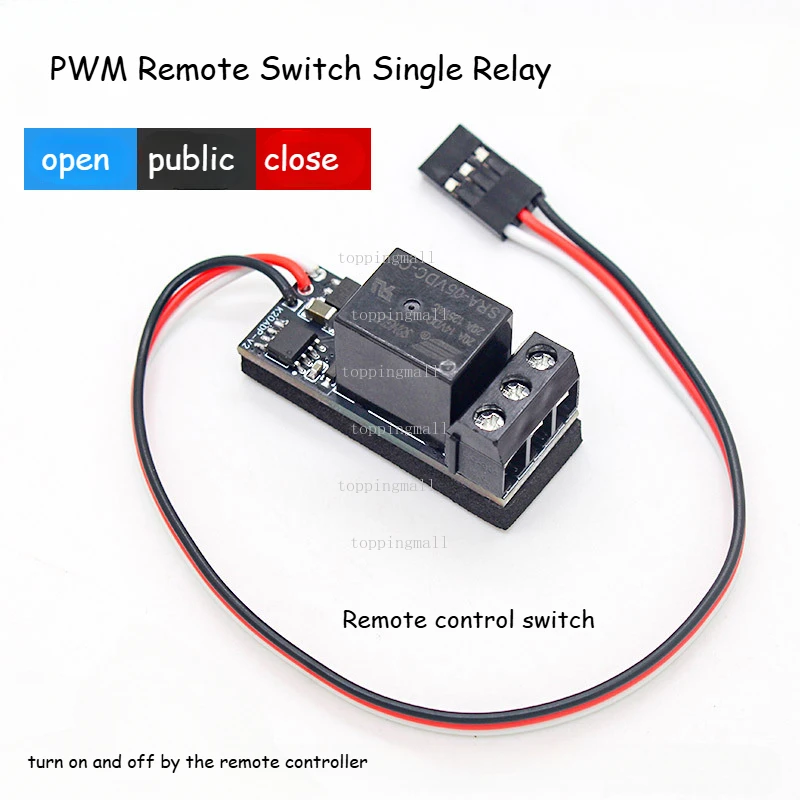 RC Model Remote Control Receiver PWM Switch Single Channel Relay Universal On/Off Control for Light Control 4.8-10v