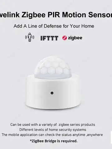 Zigbee 3.0 Smart Pir Sensore di movimento Movimento Rivelatore a infrarossi del corpo umano Sensore di allarme di sicurezza Funziona con EWelink Home Assistant