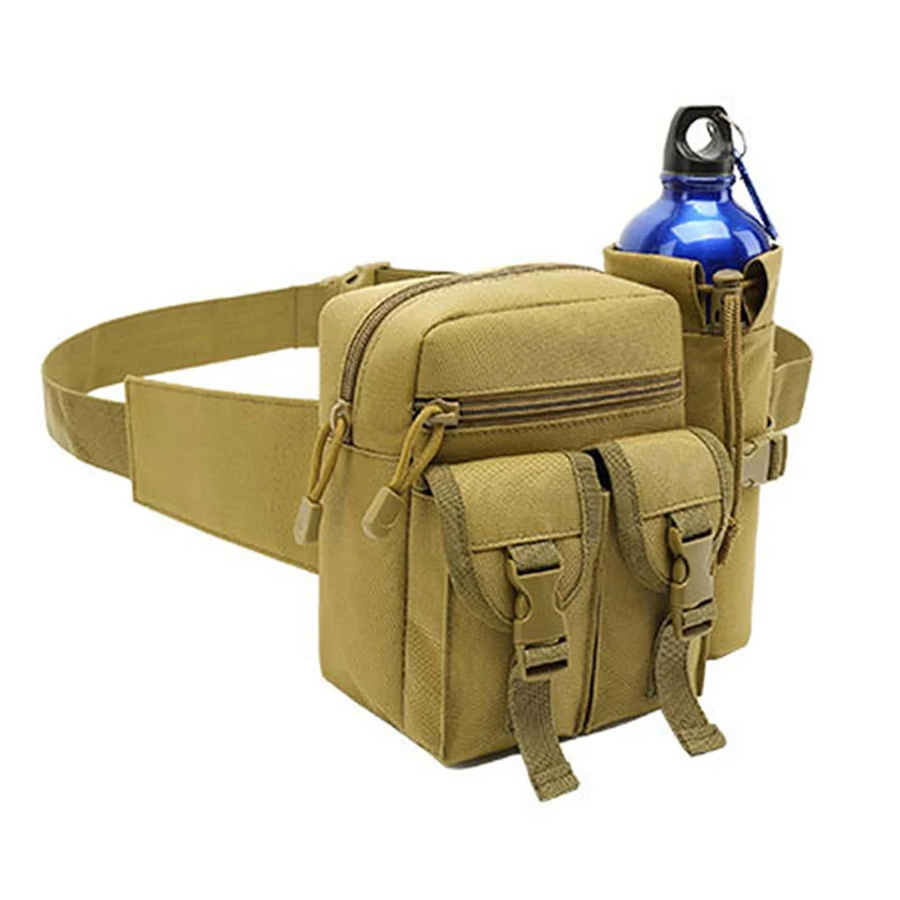 Männer Taille Fanny Pack Taschen Taktische Militärische Camping Reise Wandern Wasser Flasche Klettern Outdoor Sport Klettern Bum Hüfte Gürtel Tasche – Detail 7