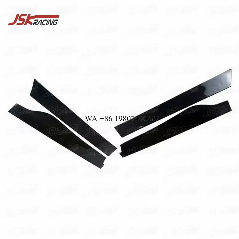 Wmwmnu for 2019-2022 GT Dry Carbon Fiber Side Skirts Side Fins Body Kit Aerodynamic Winglets Exterior Accessories