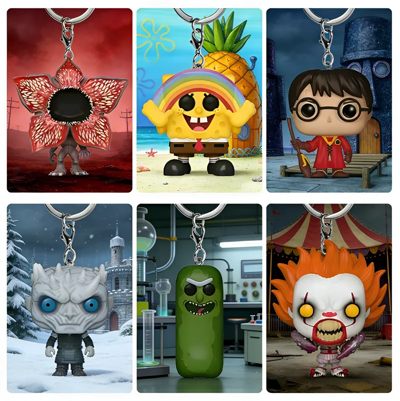 Funko Dumbo Stranger Stan Lee Capitán Marvel Toy Story 4 Goose Wall-E Eva figura de acción llavero coleccionable juguetes para niños regalo