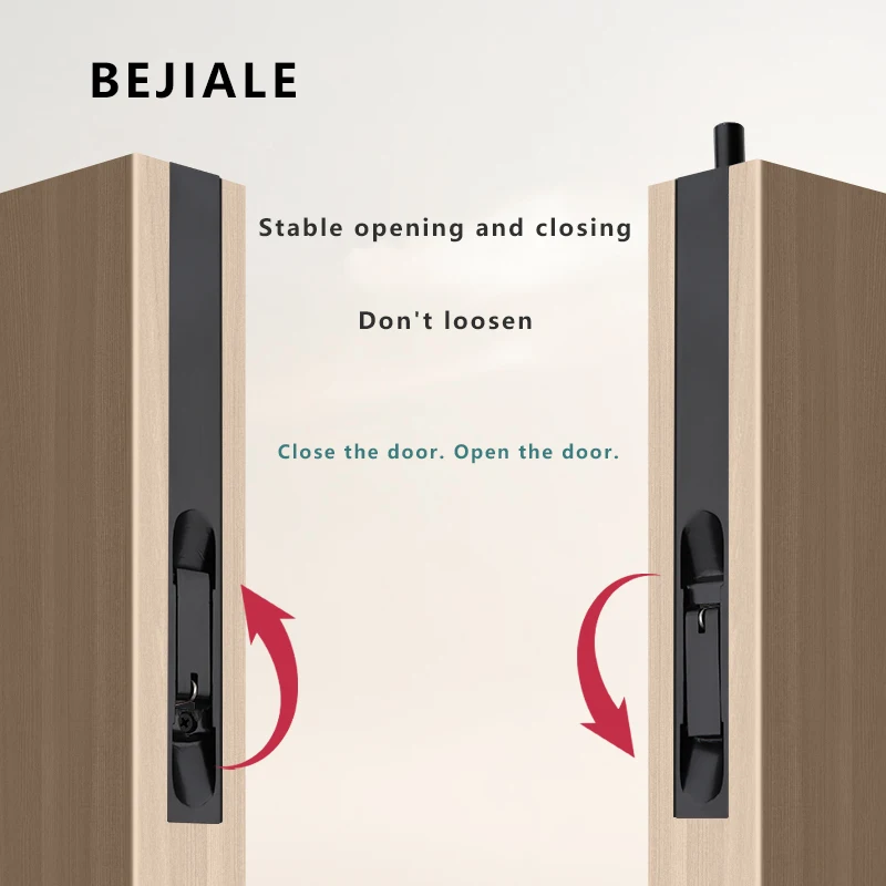 

Concealed Latch Wooden Door Mother Door Double Door Buckle Concealed Latch Door Bolt Household Concealed Ground Plug