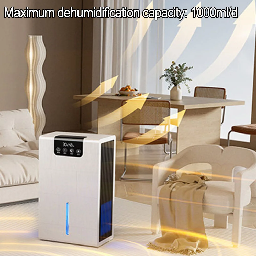 

Осушитель с автоматическим отключением, 1,5 л, емкость осушения 1000 мл D, управление атмосферным освещением для ванных комнат