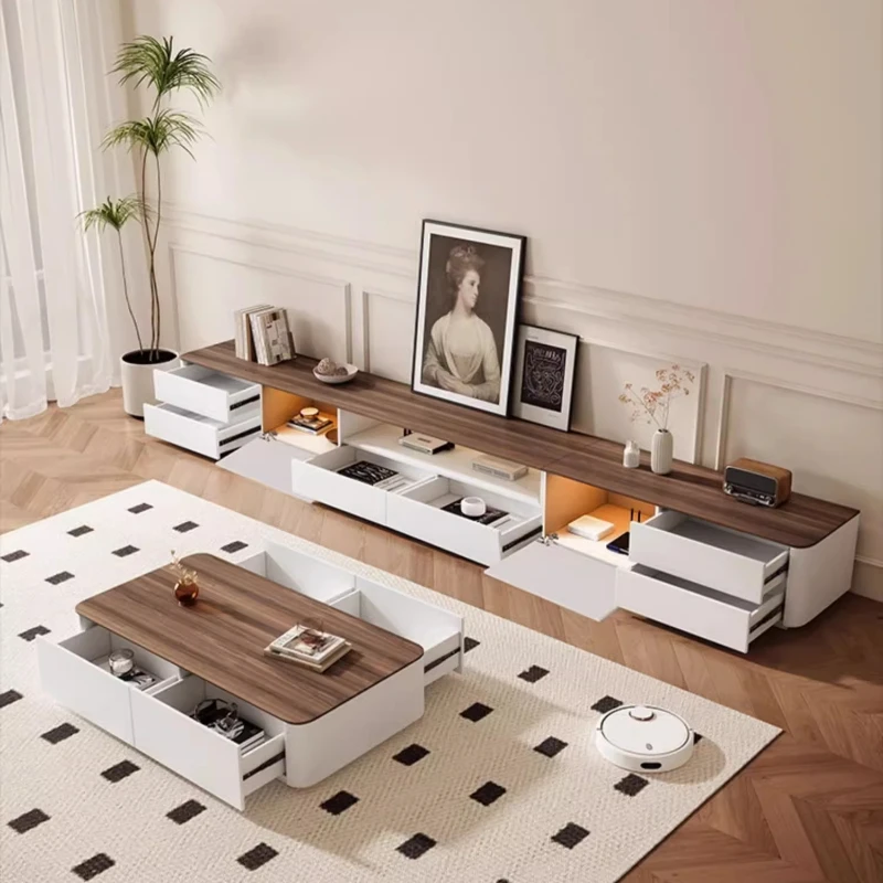Designer Wall TV Cabinet Monitor Entertainment Living Room Monitor Wall Tv Table Designer Salon Organizer Archivadores Furniture - Image 6
