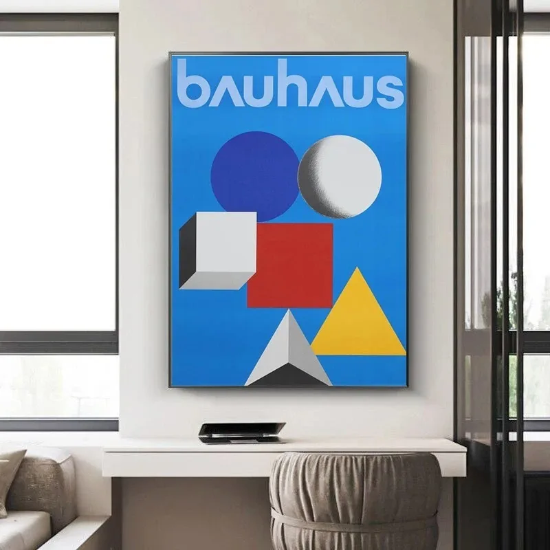 Bauhaus Style Less Is More Canvas Paintings Exhibition Museum Posters and Prints Wall Art Pictures for Living Room Decor Cuadros