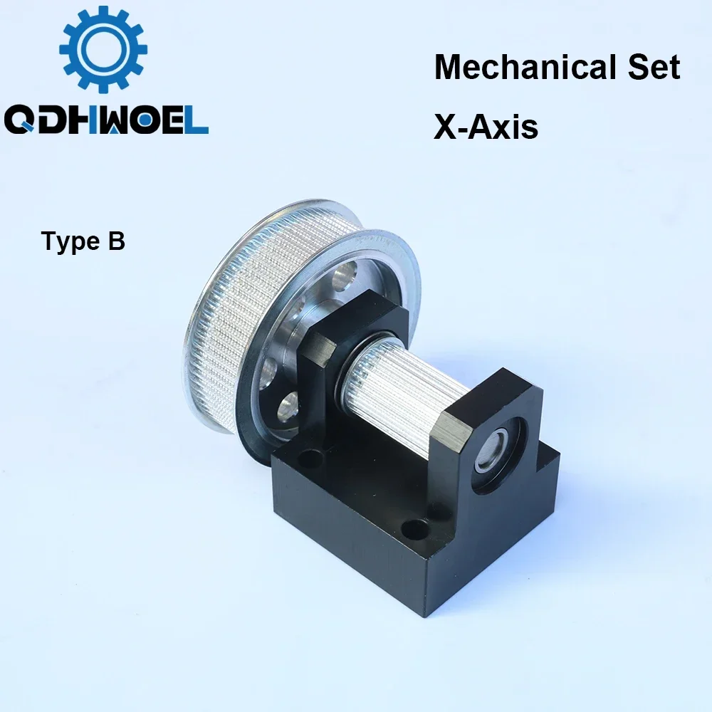 QDHWOEL Gear Base Set Machine Mechanical Parts Guide Rail Set for Co2 Laser Engraving Cutting Machine