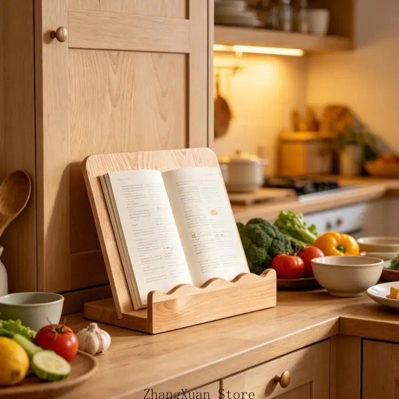 Elegant Form Wooden Recipe Display And Cutting Board For Baking Enthusiasts 3XUF