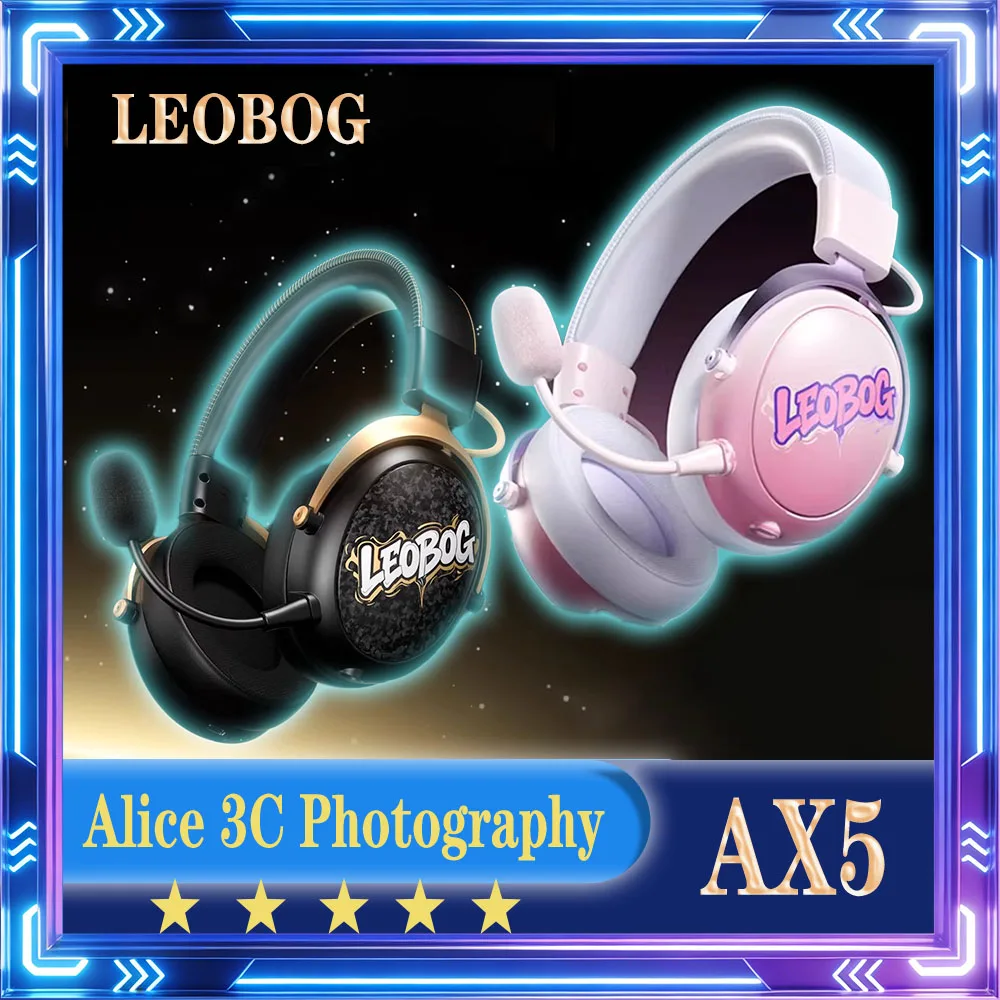 

Беспроводные наушники LEOBOG AX5 Bluetooth с низкой задержкой, легкие, для киберспорта и игр, с объемным звуком 7.1, идеальный подарок для офиса