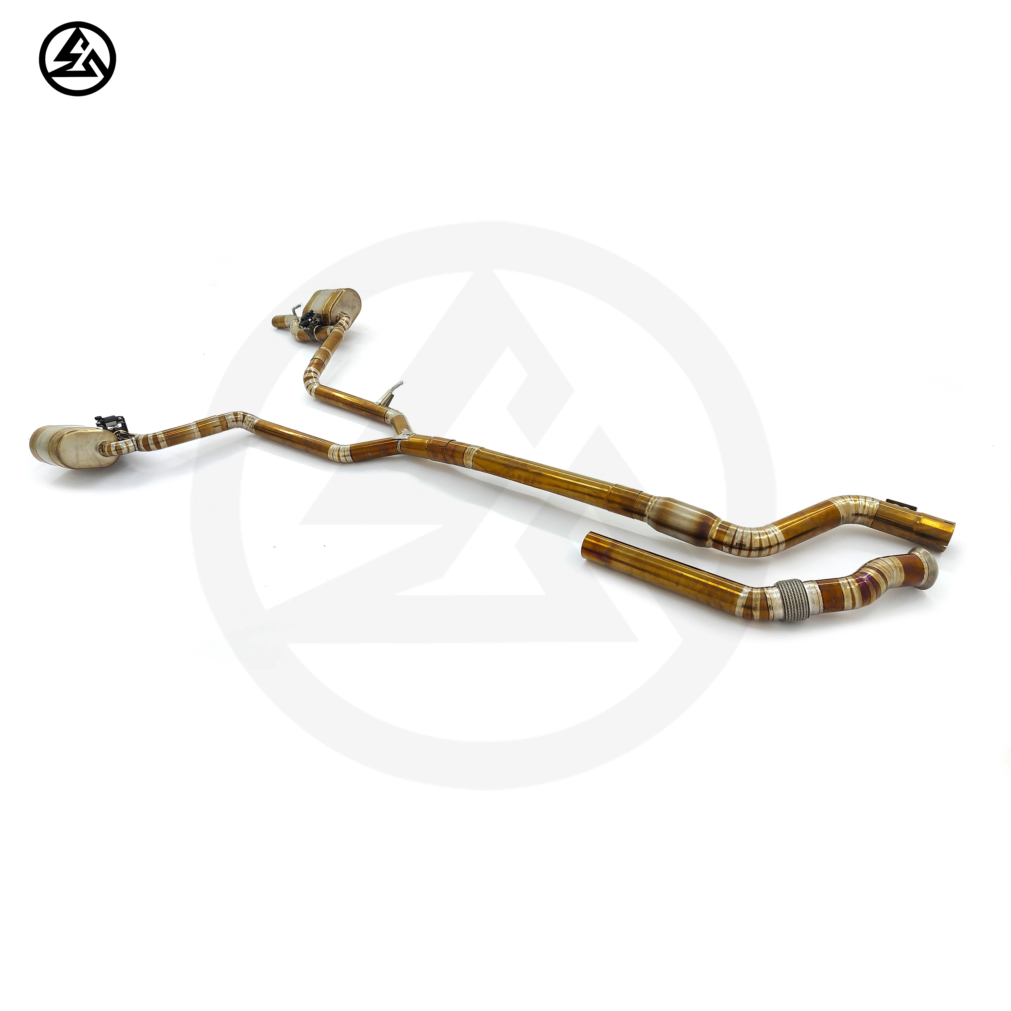 CSZ High Quality Titanium Valved Catback for GT43 GT50 GT53 E53 3.0T Valved Exhaust With Remote Control