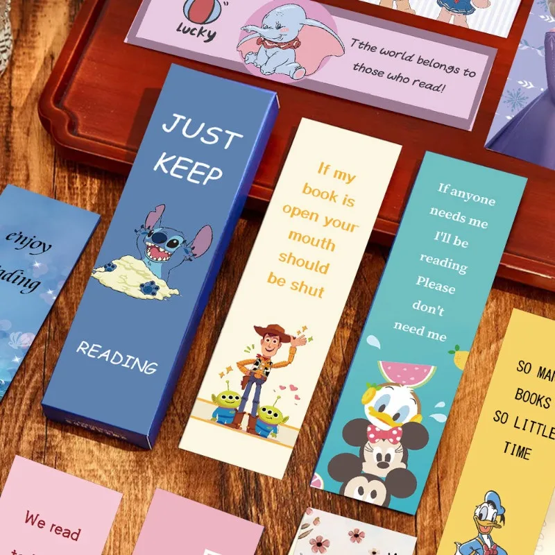 30 шт. диснеевские Микки Минни-Пух медведь искусственное аниме творческое руководство ins бумага для чтения Закладка канцелярские подарки