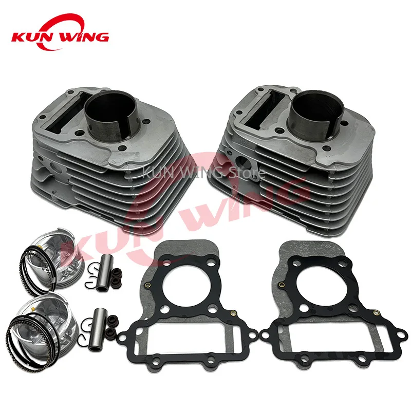 

49MM Bore Cylinder Piston Kit for Yamaha Virago XV250 V Star 250 Route 66 Qianjiang QJ250-H QJ250-L QJ250-J Keeway Cruiser 250 M