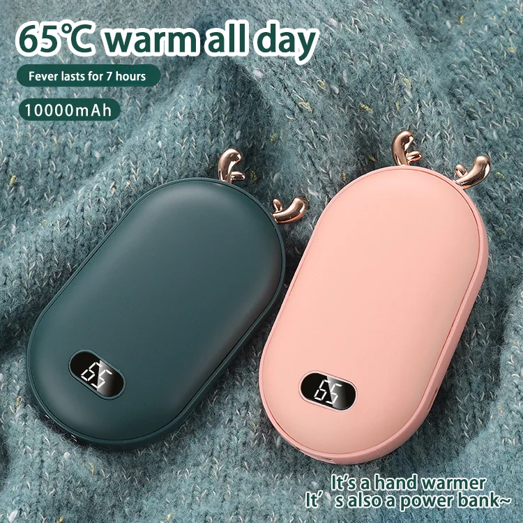 Xiaomi 2 in 1 Pocket Hand Warmers Power Banks 10000mAh Battery Temperature Display & Adjustable Portable Hand Warmers