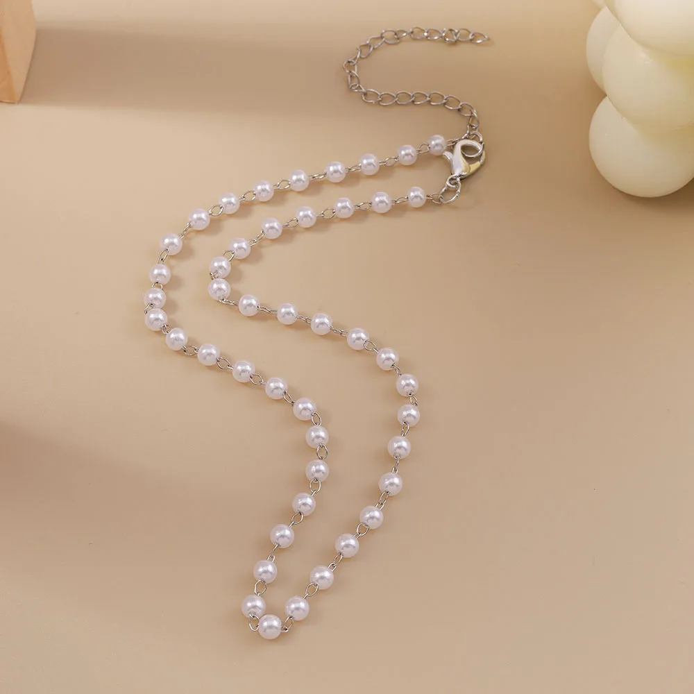 Aihua Neue Damen Kpop Einfache Perlen Halsband Halskette Gold Farbe frauen Hals Kette Hochzeit Schmuck Auf Den Hals Kragen geschenke – Detail 16