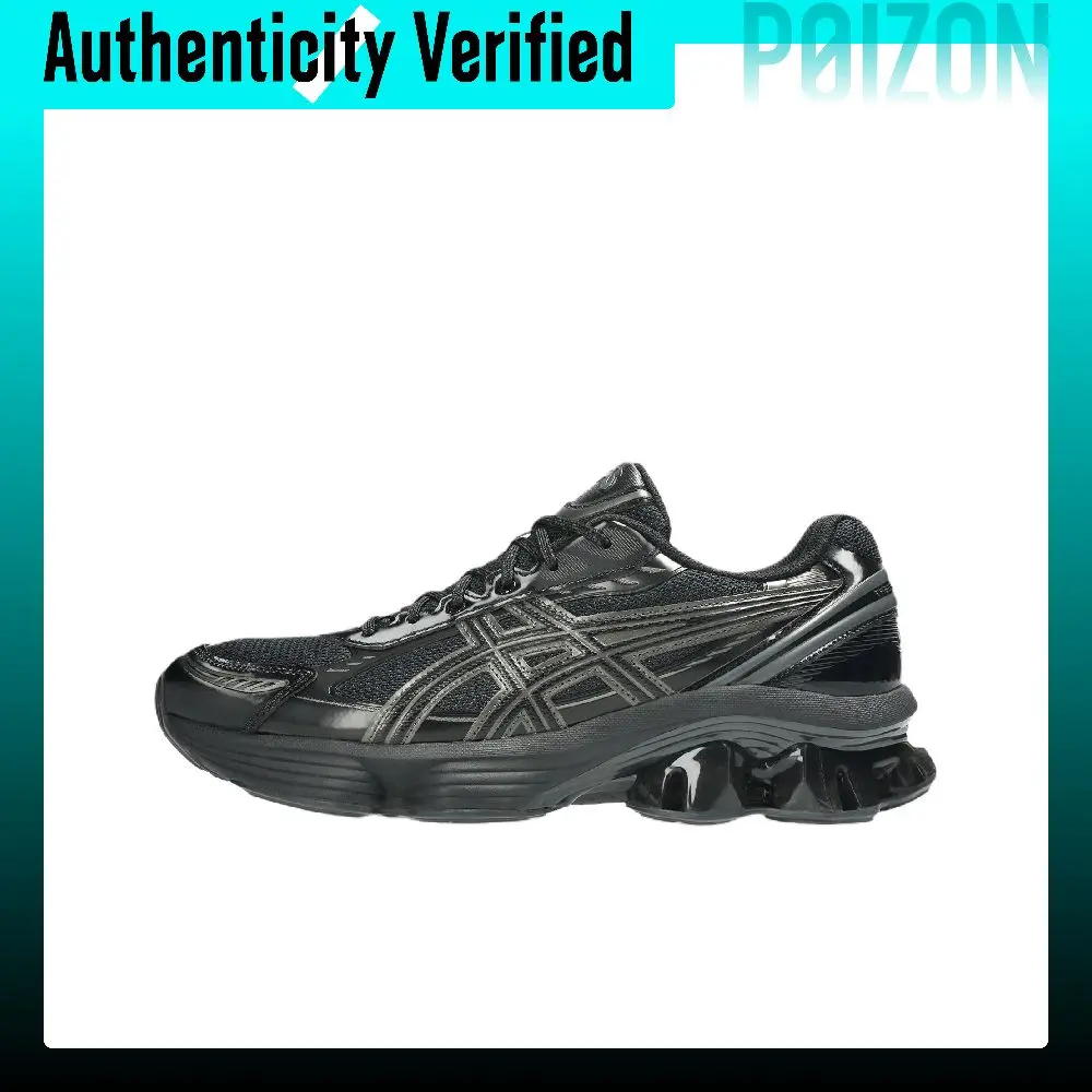 ASICS GEL KINETIC FLUENT Cushioning Slip Resistant Breathable Rebound Low top Running Shoes Unisex Black 1203A591-003