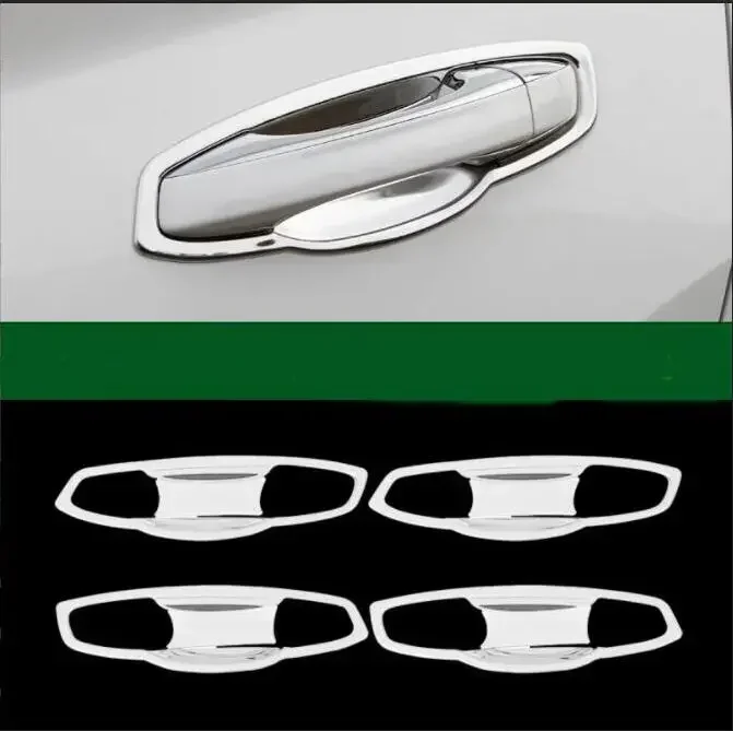 8 قطعة لسكودا كودياق 2017 2018 2019 2020 2021 كروم سيارة الجانب غطاء مقبض الباب السلطانية ملصق الكسوة اكسسوارات التصميم