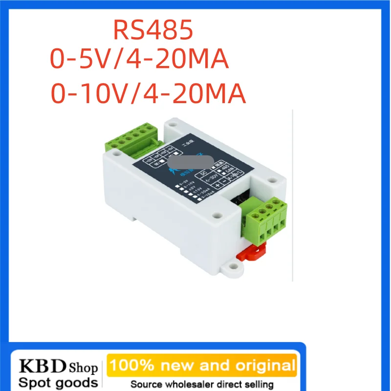RS485 to analog output module 0-5V/0-10V/4-20mA AO voltage and current output Modbus 5v 3 Channel non-isolate