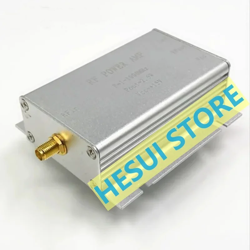 1-1000MHz 1GHz 2.5W HF FM VHF UHF broadband RF power amplifier Module Board Ultra High Frequency amplifier Module CNC shell