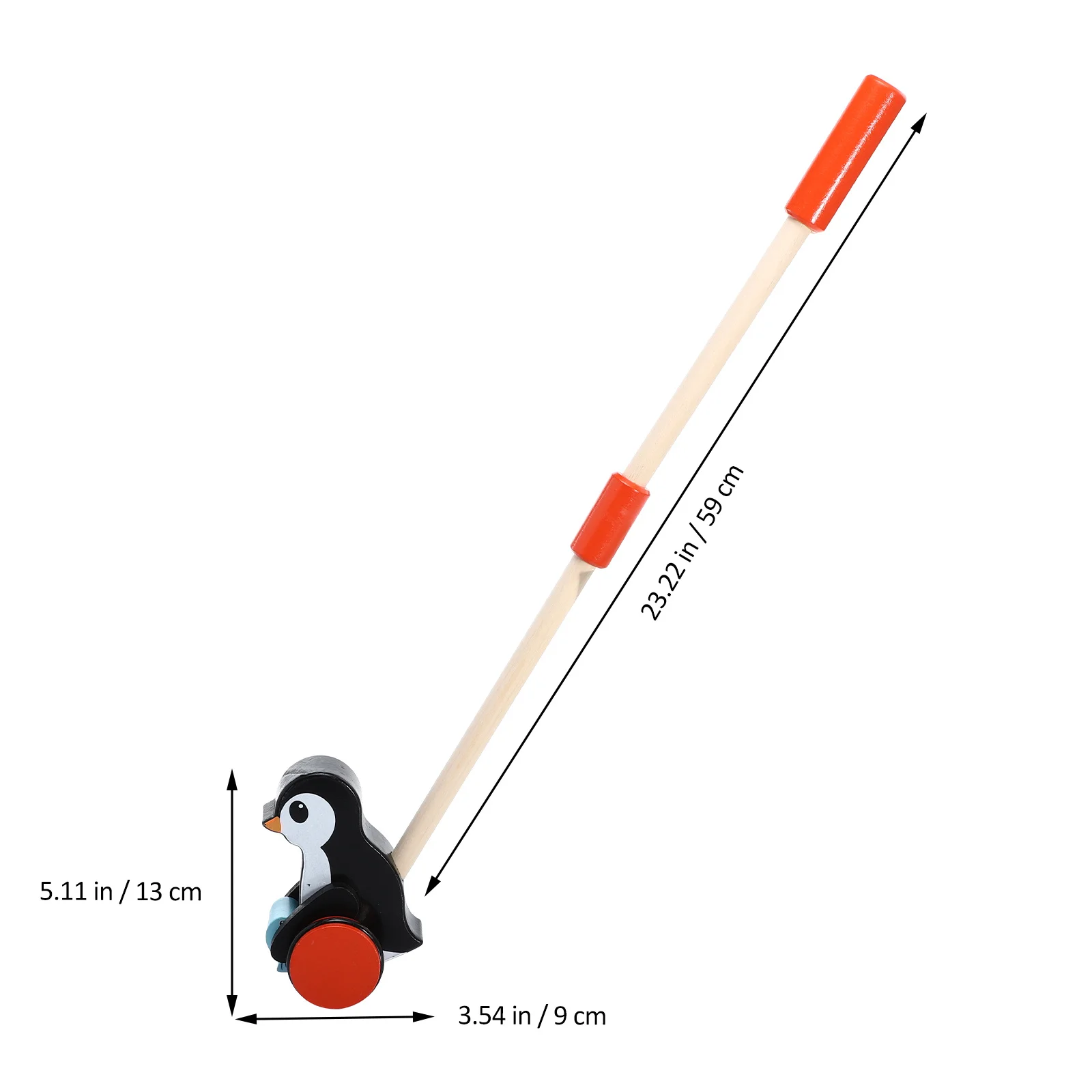 รถของเล่นไม้รูปสัตว์การ์ตูนแบบผลัก-ดึง สำหรับเด็กวัยหัดเดิน รถหัดเดินเด็ก ของเล่นเสริมพัฒนาการ