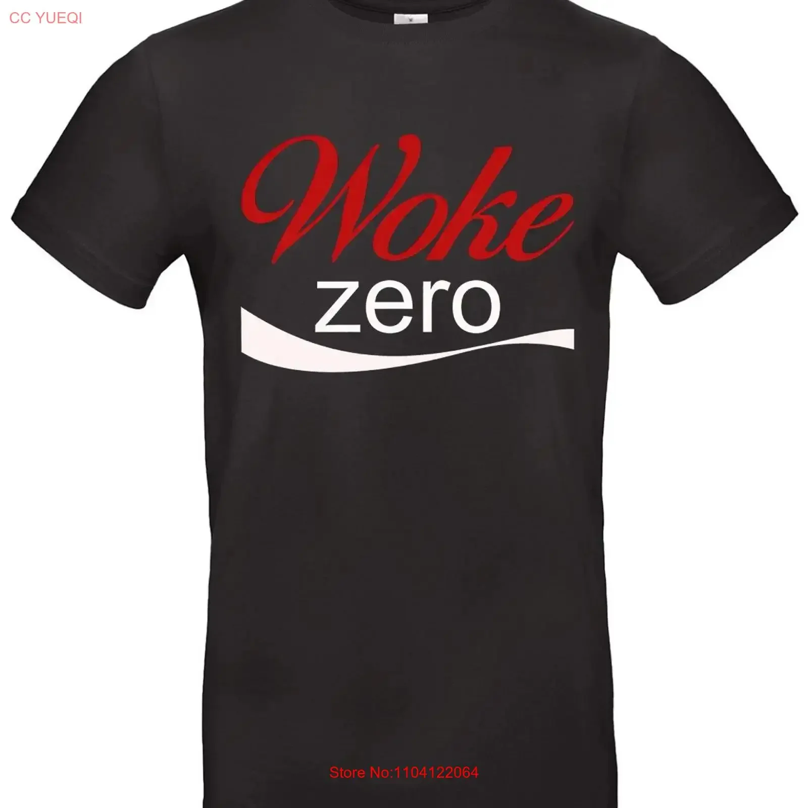 Woke Zero T Shirt Satire Statement Free Speech Anti  vintage Washed streetwear fashion Top For Everyday Wear Soft Versatile